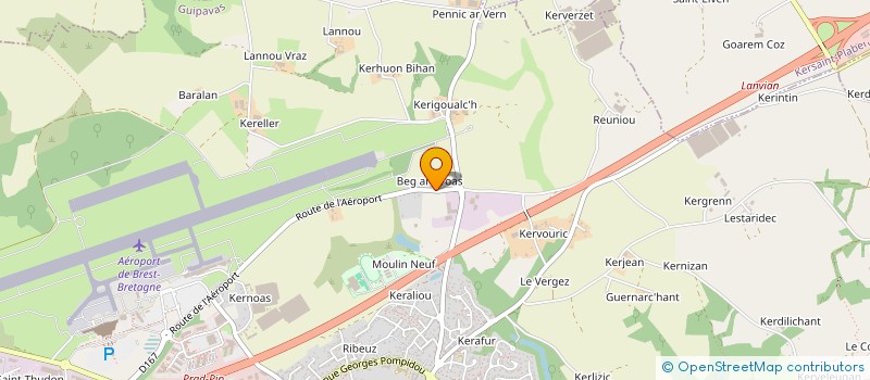 localisation de l'entreprise SCI TY BREIZH  GUIPAVAS