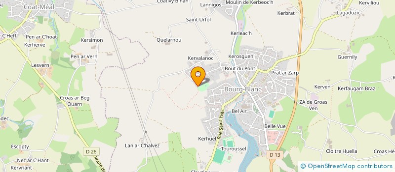 localisation de l'entreprise SCI TY CLEM & TY POL  BOURG-BLANC