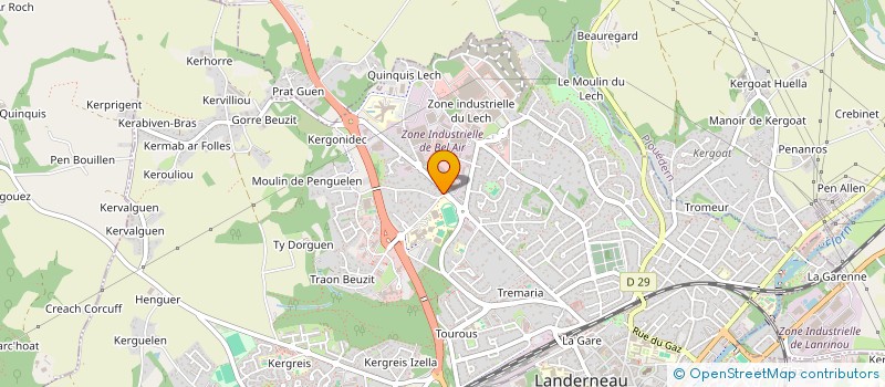 localisation de l'entreprise SCI TY COAT  LANDERNEAU