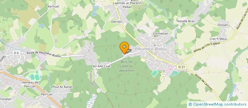 localisation de l'entreprise SCI TY COAT  PLEUMEUR-BODOU