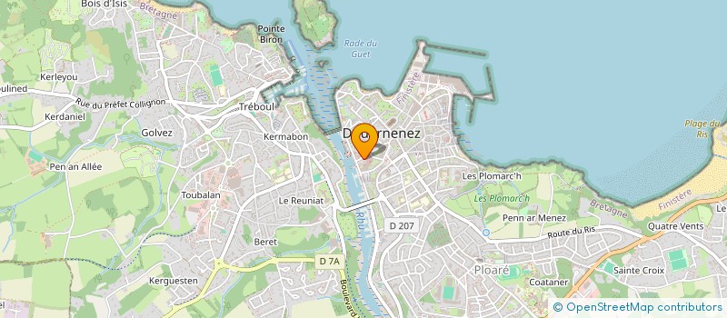 localisation de l'entreprise SCI TY DOUARN  DOUARNENEZ