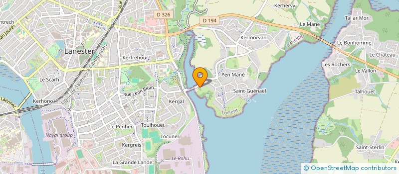 localisation de l'entreprise SCI TY-EMBRUNS  LANESTER