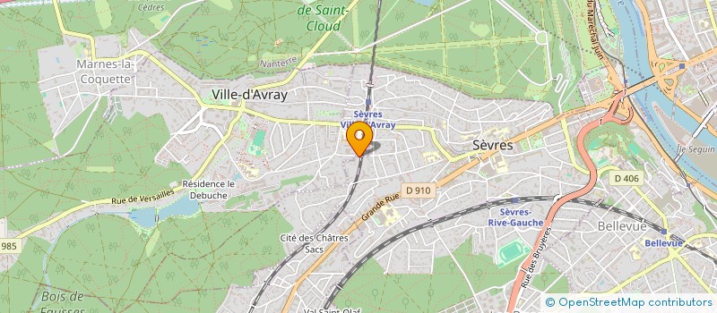 localisation de l'entreprise SCI TY-ER-LANN à SEVRES