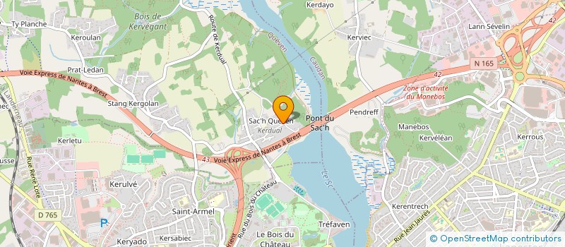 localisation de l'entreprise SCI TY FOH  QUEVEN