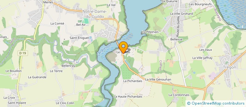 localisation de l'entreprise SCI TY-FOX  CREHEN