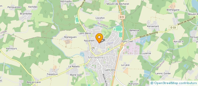 localisation de l'entreprise SCI TY FRANCESCA  MERLEVENEZ