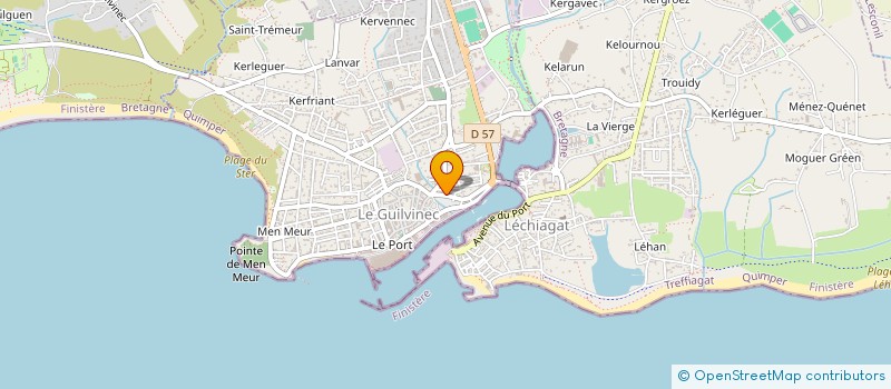 localisation de l'entreprise SCI TY GUIL  GUILVINEC