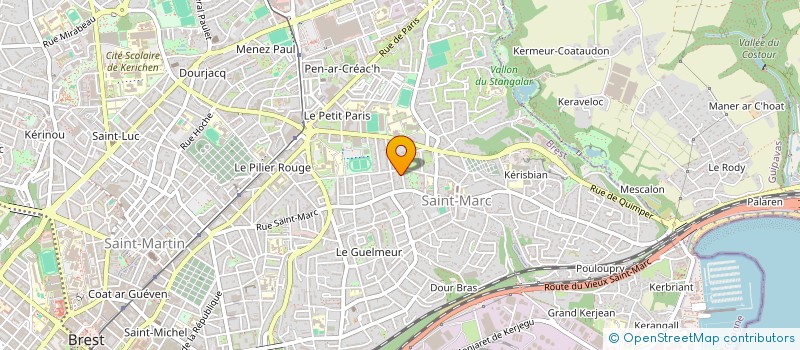 localisation de l'entreprise SCI TY GWECHAL  BREST