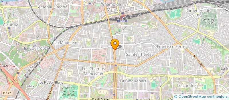localisation de l'entreprise SCI TY HESTIA  RENNES