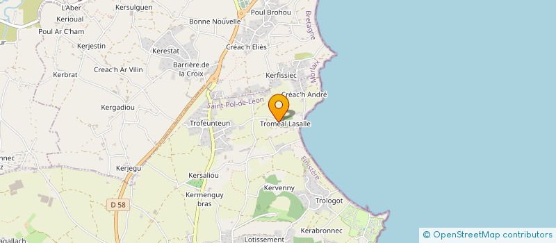 localisation de l'entreprise SCI TY HUELLA  SAINT-POL-DE-LEON