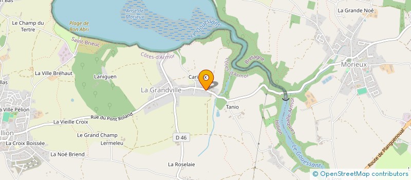 localisation de l'entreprise SCI TY KOAD MAEN  HILLION