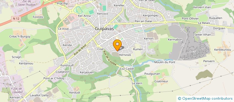 localisation de l'entreprise SCI TY LAGON  GUIPAVAS