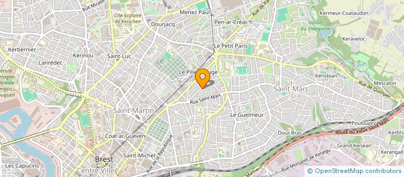 localisation de l'entreprise SCI TY LANN  BREST