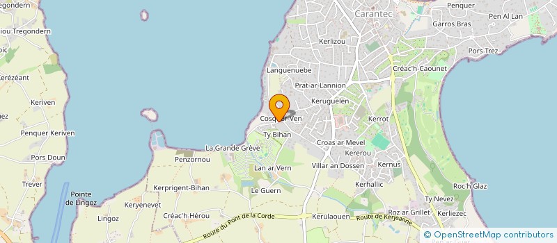 localisation de l'entreprise SCI TY LAOUEN  CARANTEC