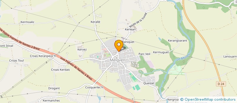 localisation de l'entreprise SCI TY LOCH  MELGVEN