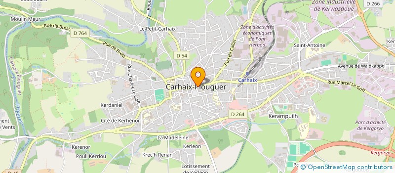 localisation de l'entreprise SCI TY MAB à CARHAIX-PLOUGUER