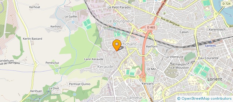 localisation de l'entreprise SCI TY MAD  LORIENT