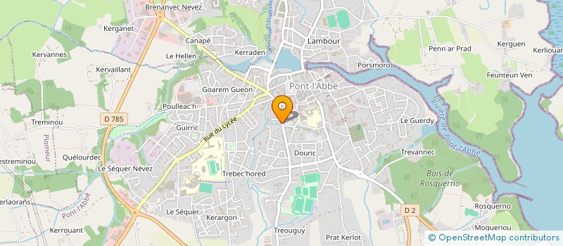 localisation de l'entreprise SCI TY MAD  PONT-L'ABBE