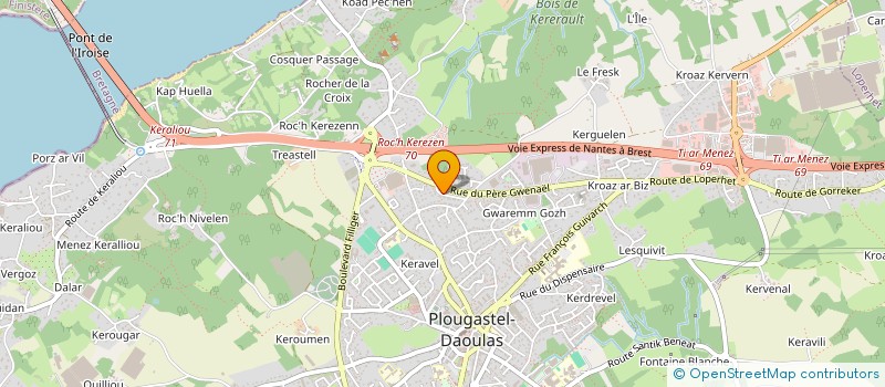 localisation de l'entreprise SCI TY MELEN  PLOUGASTEL-DAOULAS