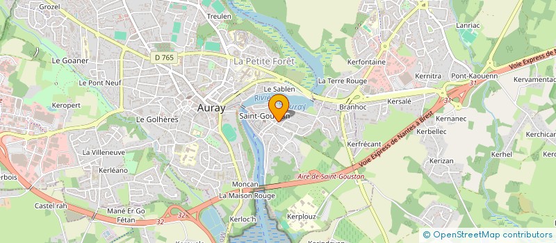 localisation de l'entreprise SCI TY MEN à AURAY