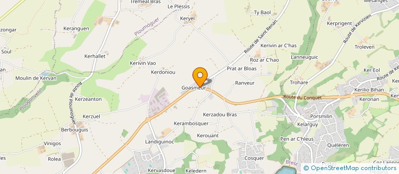 localisation de l'entreprise SCI TY MOR  PLOUGONVELIN