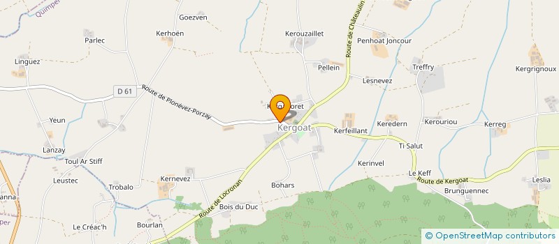 localisation de l'entreprise SCI TY VAN BREIZ  QUEMENEVEN