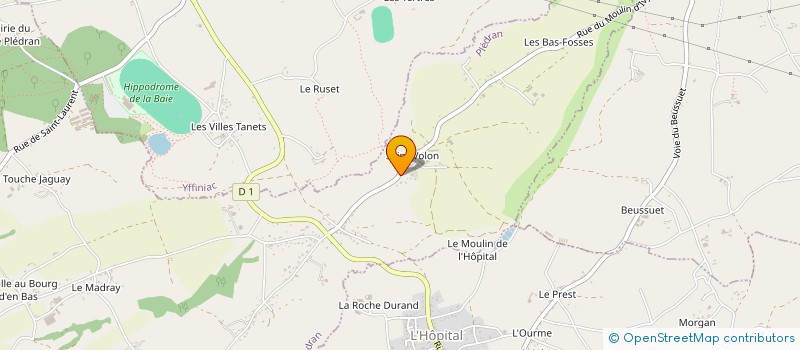 localisation de l'entreprise SCI TY-VOL  PLEDRAN