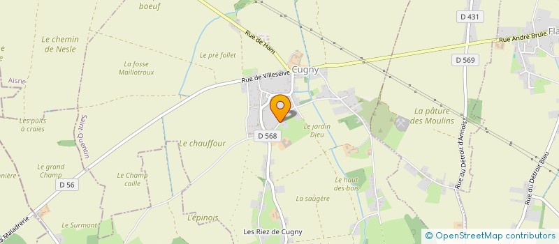 localisation de l'entreprise SCI TYANNA  CUGNY