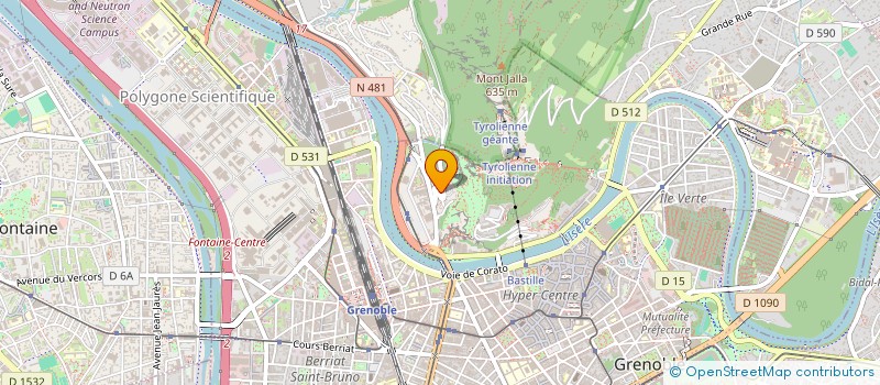 localisation de l'entreprise SCI TYBE à GRENOBLE