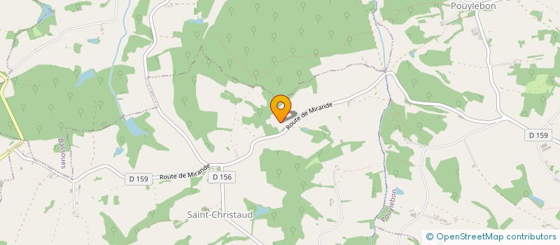 localisation de l'entreprise SCI TYCHA  SAINT-CHRISTAUD