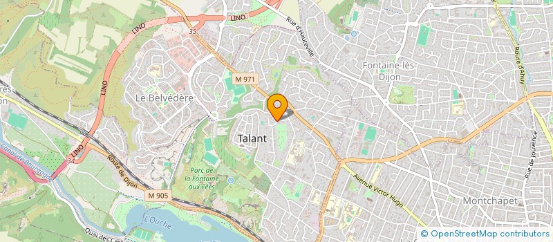 localisation de l'entreprise SCI TYCHE  TALANT