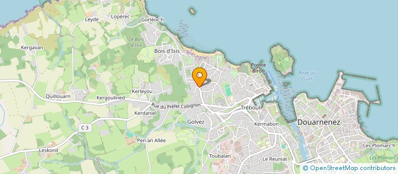 localisation de l'entreprise SCI TYDD  DOUARNENEZ