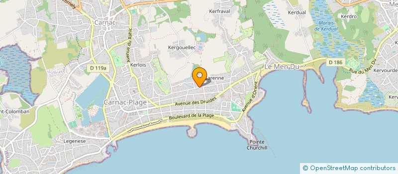 localisation de l'entreprise SCI TYDELIA  CARNAC