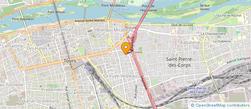 localisation de l'entreprise SCI TYDELIG  TOURS