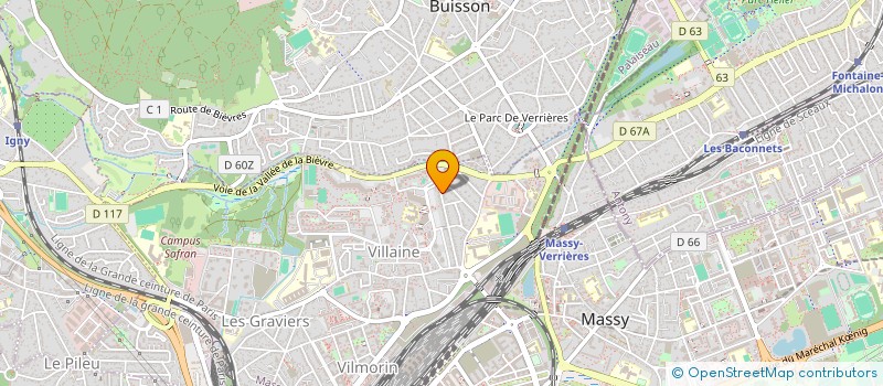 localisation de l'entreprise SCI TYLY  MASSY