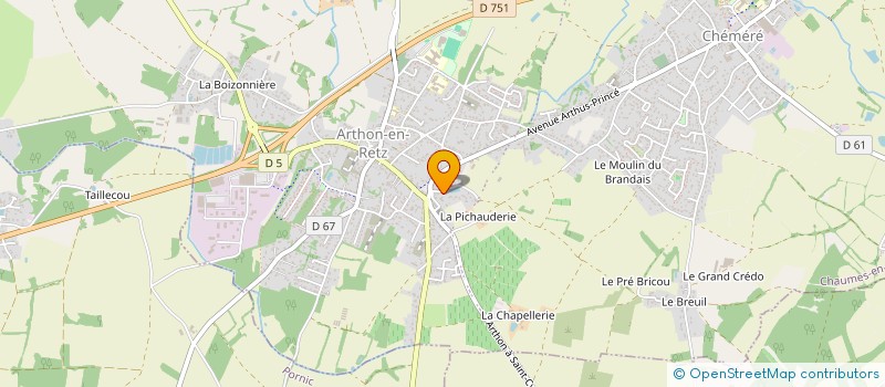 localisation de l'entreprise SCI TYM  CHAUMES-EN-RETZ