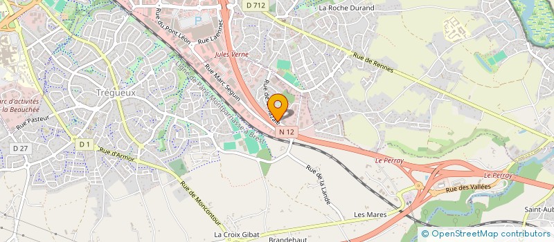 localisation de l'entreprise SCI TYM  TREGUEUX