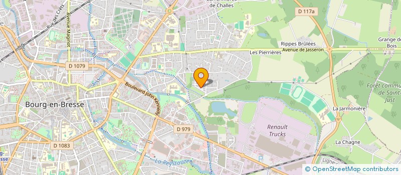 localisation de l'entreprise SCI TYMLAN à BOURG-EN-BRESSE