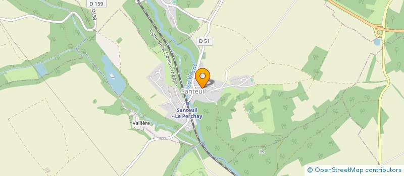 localisation de l'entreprise SCI TYMOR à SANTEUIL