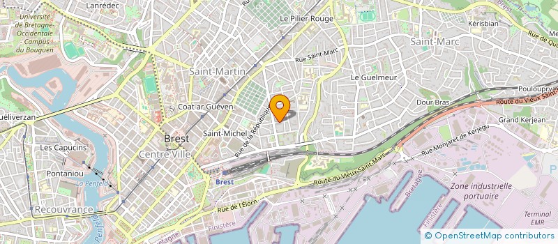 localisation de l'entreprise SCI TYPET  BREST