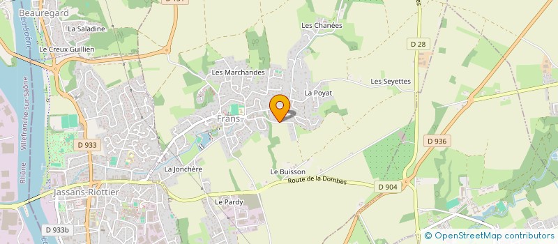 localisation de l'entreprise SCI TYPHIE à FRANS