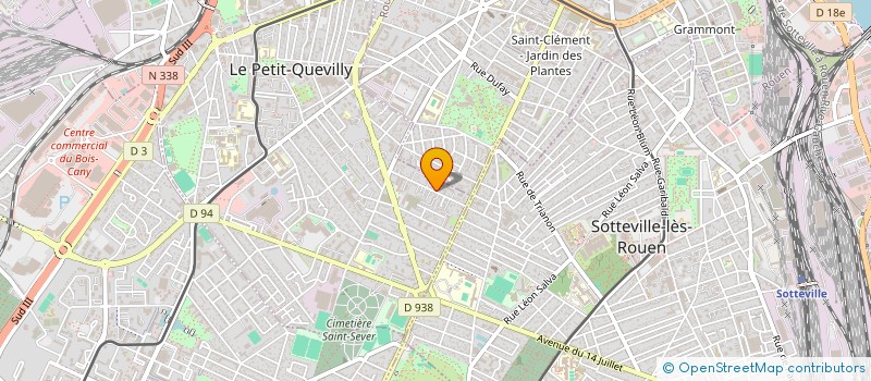 localisation de l'entreprise SCI TYPHON à LE PETIT-QUEVILLY