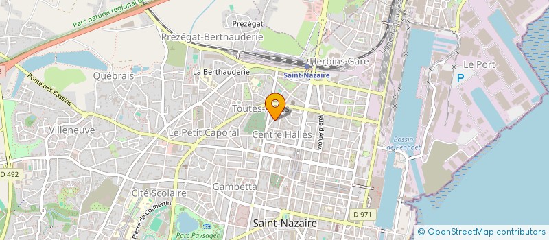 localisation de l'entreprise SCI TYPHUS  SAINT-NAZAIRE