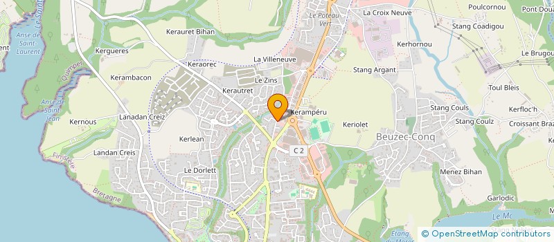 localisation de l'entreprise SCI TYPI  CONCARNEAU