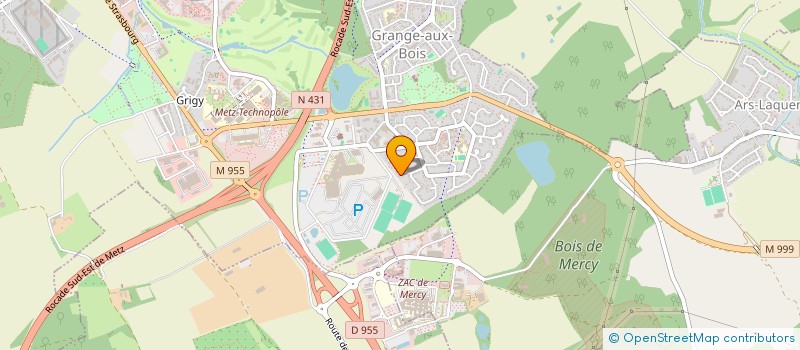 localisation de l'entreprise SCI TYSAA  METZ