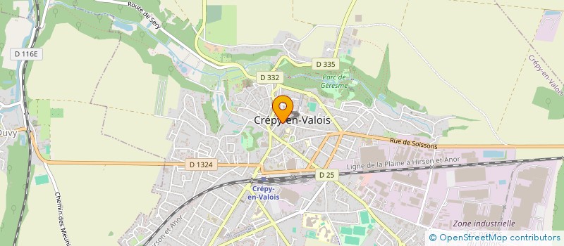 localisation de l'entreprise SCI TYSILIO  CREPY-EN-VALOIS