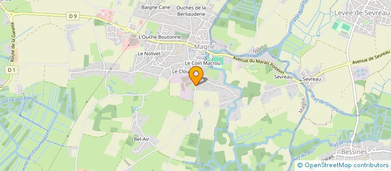 localisation de l'entreprise SCI TYTOO  MAGNE