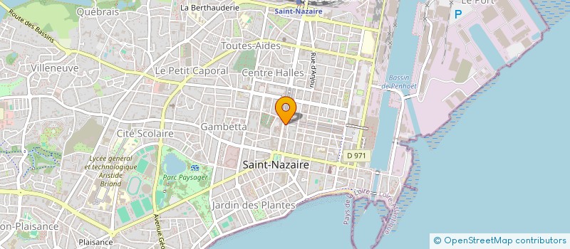 localisation de l'entreprise SCI TZALE  SAINT-NAZAIRE