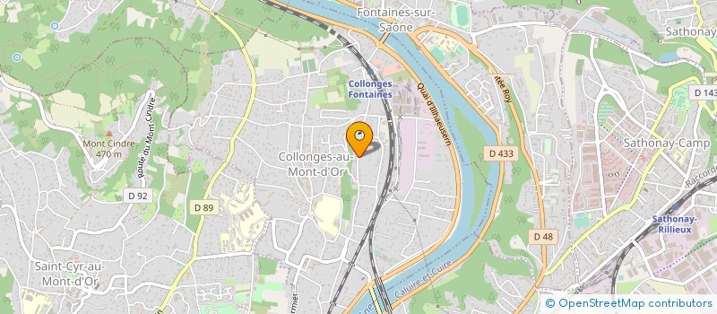 localisation de l'entreprise SCI U'CALIPITU  COLLONGES AU MONT D'OR