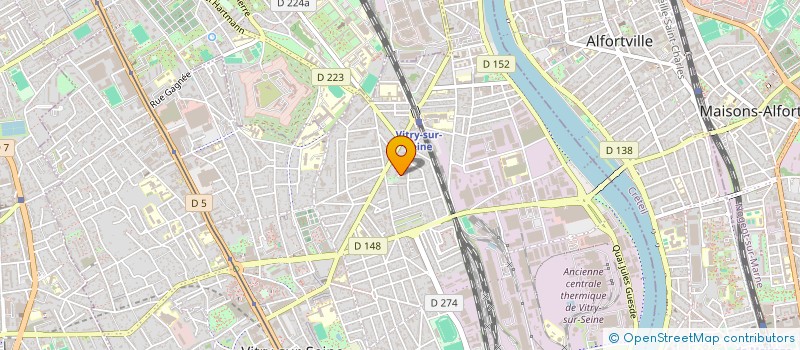 localisation de l'entreprise SCI U.J.C.J  VITRY-SUR-SEINE